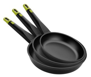 Set di 3 padelle in alluminio fuso Bra Foodie