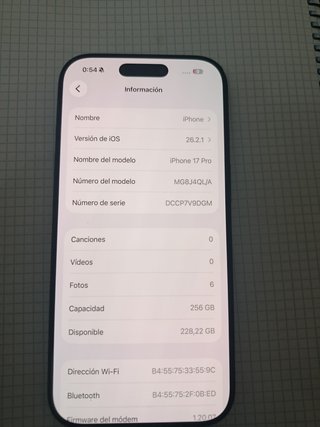 iPhone 17 Pro azul como nuevo solo 10 ciclo