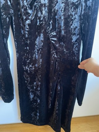 Vestido Negro Terciopelo BIMBA Y LOLA Talla S