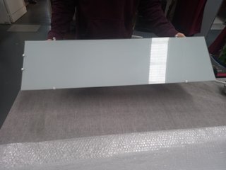 Lampadario in vetro bianco