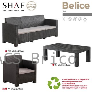 Muebles Jardín Belice Grafito