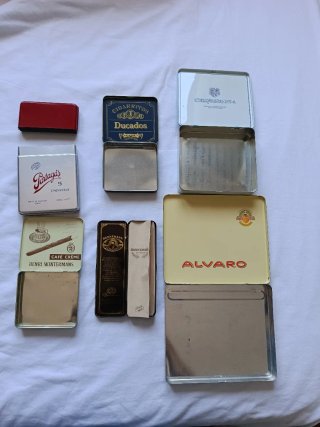 Lote 6 Cajas Vintage Tabaco