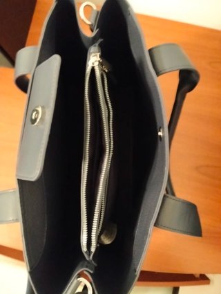 Borsa secchiello Carpisa blu/grigio