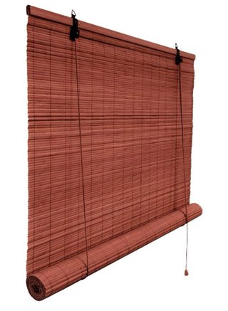 Estor Bambú Rojo/Marrón 140x160cm