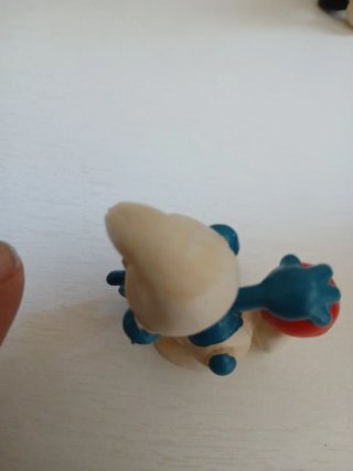 Set 2 Puffi bowling e calciatore ingialliti