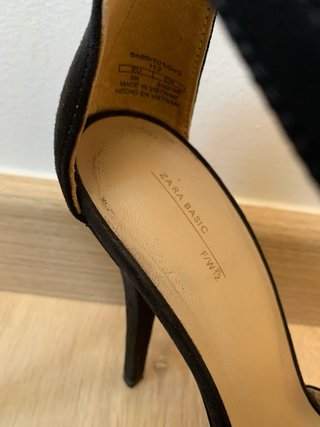 Sandalias Zara tacón negras plataforma
