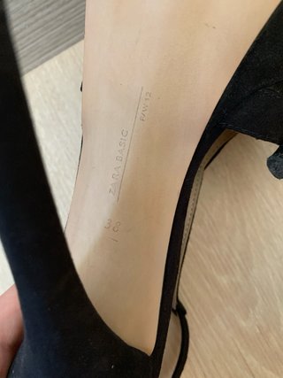 Sandalias Zara tacón negras plataforma