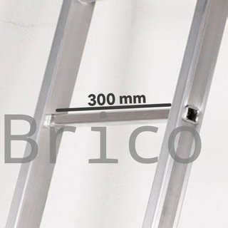 Escalera Telescópica Aluminio 6+6 Peldaños Teleflex