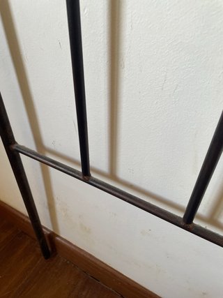 Cabecero de hierro forjado negro