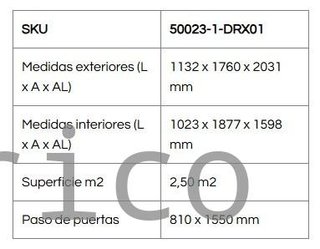 Caseta Metálica Eco Pent Roof 113x176x203 cm - Duramax
