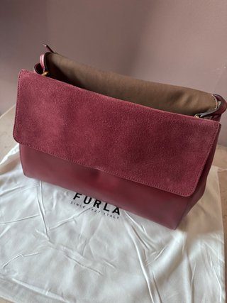 Borsa a spalla Furla in pelle rossa