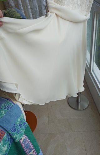 Vestido corto de encaje