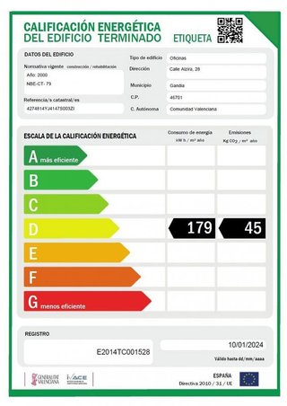 Oficina en alquiler en Centro en Gandia