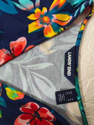 Precioso vestido largo de verano, lands end, M