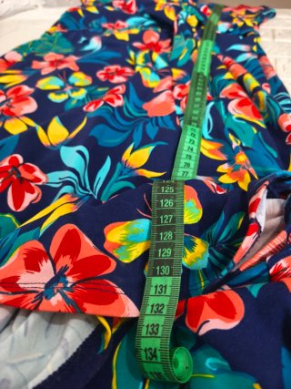 Precioso vestido largo de verano, lands end, M
