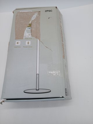 Dimmable LED Floor Lamp, 2 Pieces Floor Lamp Living Room Corner Light with Continuous Variable Intensity and Colours 2700K-6500K