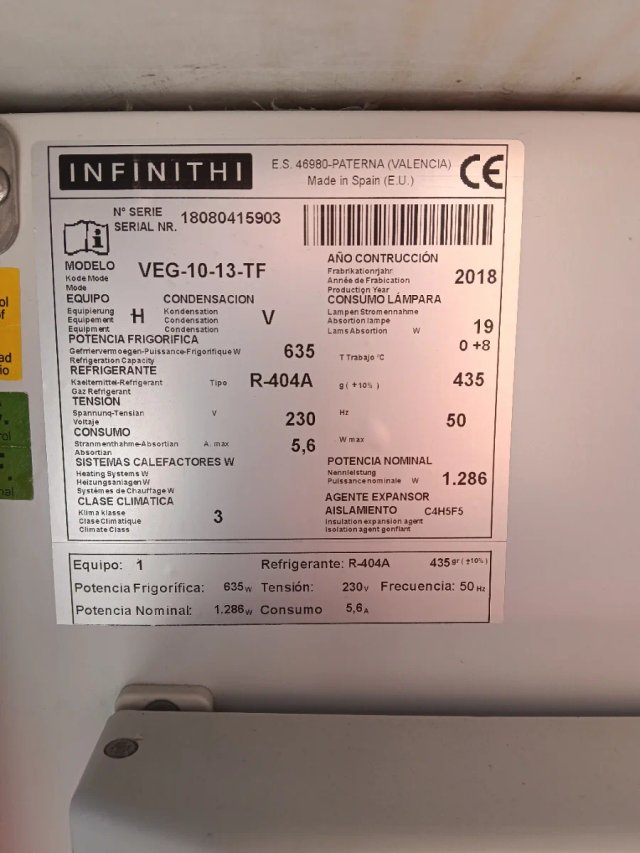 Vitrina Refrigerada Cristal Blanca