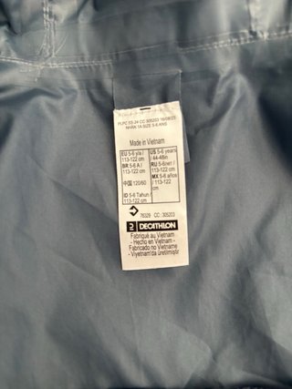Chaqueta cortavientos niña Quechua