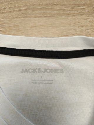 Camiseta Jack Jones Talla L Blanca