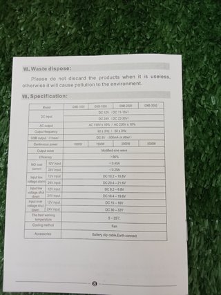 Inverter Camistar GNB-4000W DC-AC