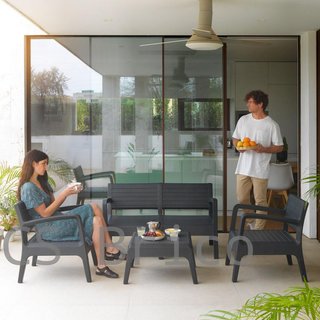 Muebles Jardín Miami Grafito
