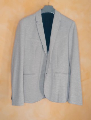 Chaqueta de traje Zara gris