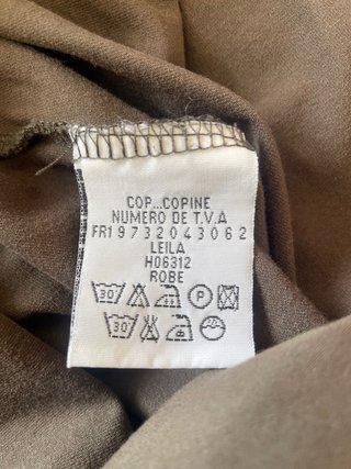Vestido largo Cop Copine kaki Talla S