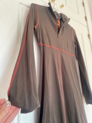 Vestido largo Cop Copine kaki Talla S