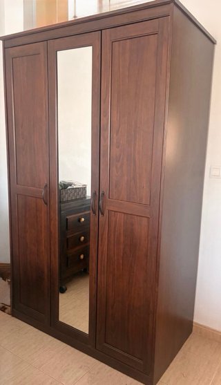 Conjunto dormitorio matrimonio madera