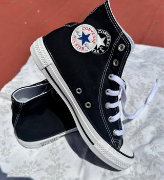 Converse All Star Negras Altas Nuevas Caja