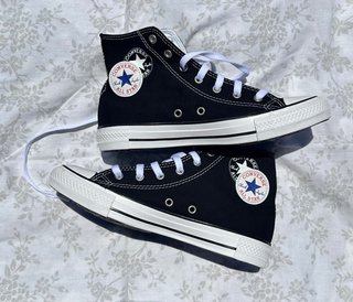 Converse All Star Negras Altas Nuevas Caja
