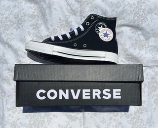 Converse All Star Negras Altas Nuevas Caja