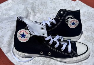 Converse All Star Negras Altas Nuevas Caja