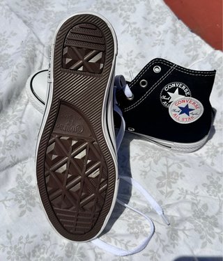 Converse All Star Negras Altas Nuevas Caja
