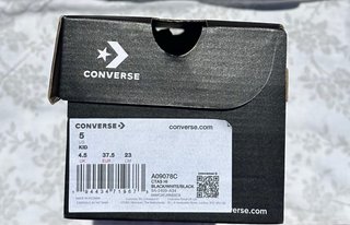 Converse All Star Negras Altas Nuevas Caja