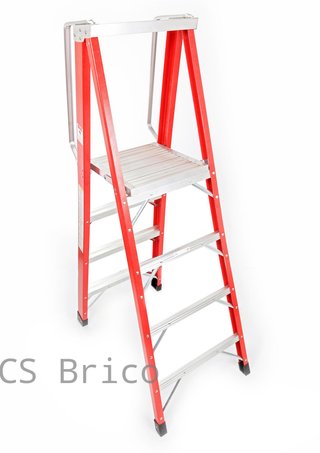 Escalera Fibra Tijera 2x4 - 1,14 Metros - 10400 - Mader