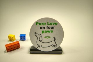 Medalha Decorativa Dachshund Salsicha