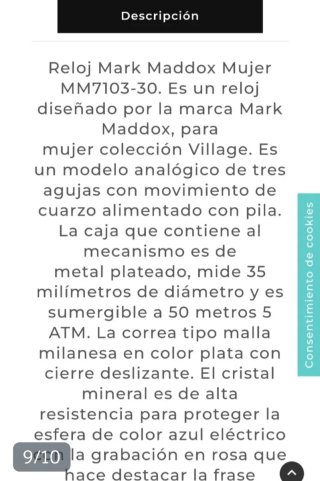 Reloj Mark Maddox Nuevo