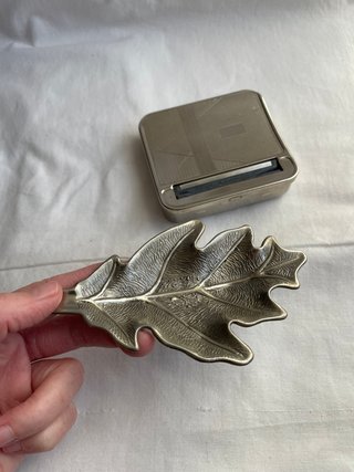 Estuche Art Déco y Cenicero Hoja Vintage