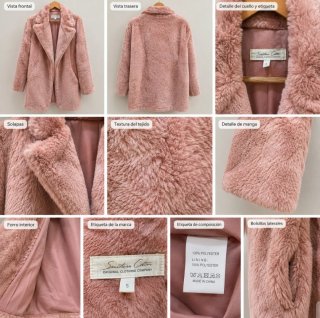 Abrigo rosa palo Southern Cotton
