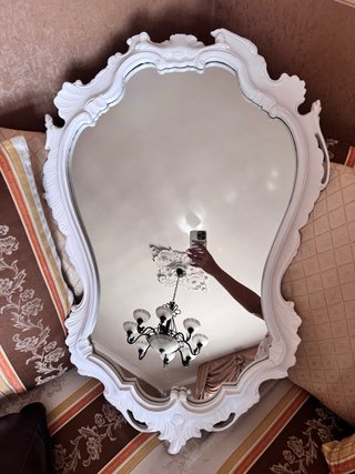 Specchio bianco shabby chic classico
