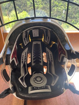 Casco Hockey Hielo CCM Blanco