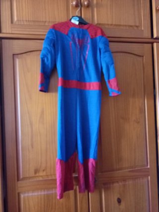Disfraz Spiderman niño 5-7 años con sus guantes