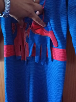 Disfraz Spiderman niño 5-7 años con sus guantes