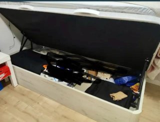 Cama canapé madera 90×1.90