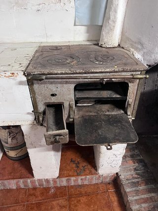 Cocina antigua de leña