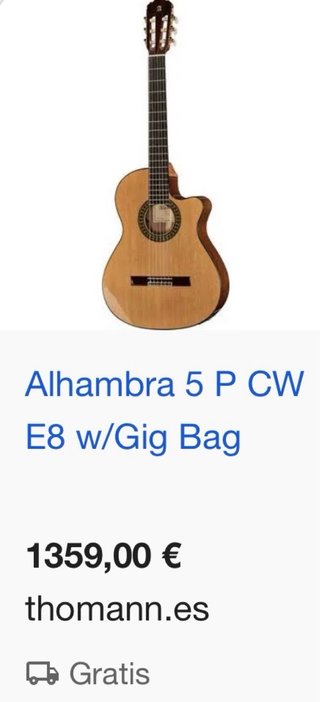 Alhambra 5P Amplificada SIN USAR