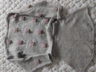 Conjunto jersey y falda flores