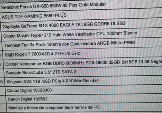 PC gaming hecho a piezas