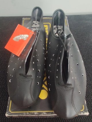 Zapatillas Ciclismo Clásico Cuero Talla 40